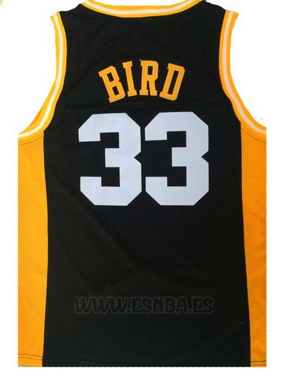 Camiseta Valley Larry Bird #33 Negro